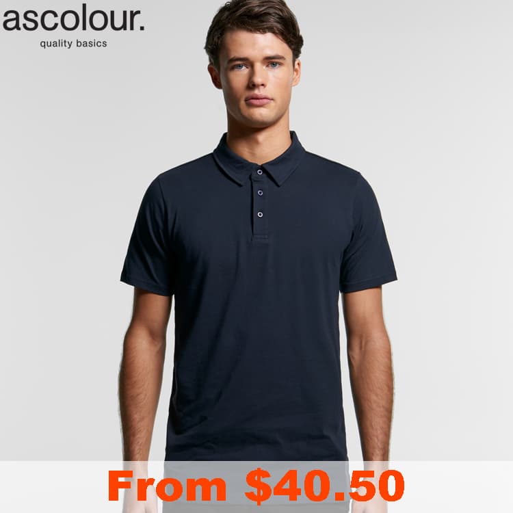 AS Colour Chad Polo with Custom Print
