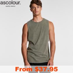 AS Colour Men Barnard Stone Wash Tank with Custom Print