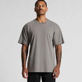 AS Colour Heavy Faded T Shirt With Custom Print