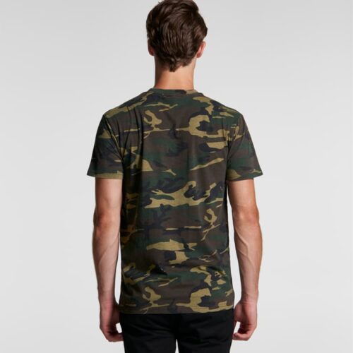 AS Colour Men Staple Camo T Shirt with Custom Print