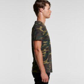 AS Colour Men Staple Camo T Shirt with Custom Print
