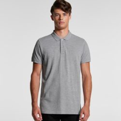AS Colour Pique Polo with Custom Print