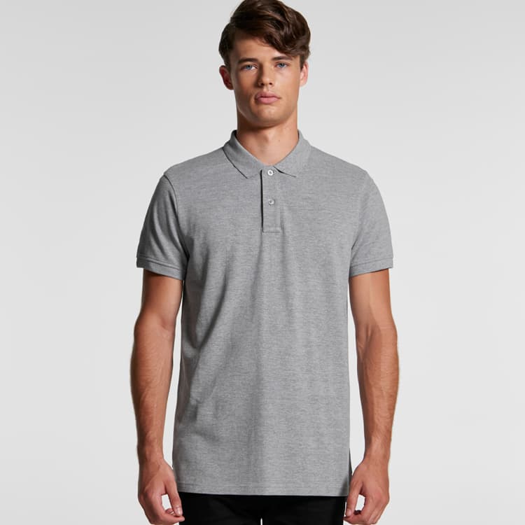 AS Colour Pique Polo with Custom Print