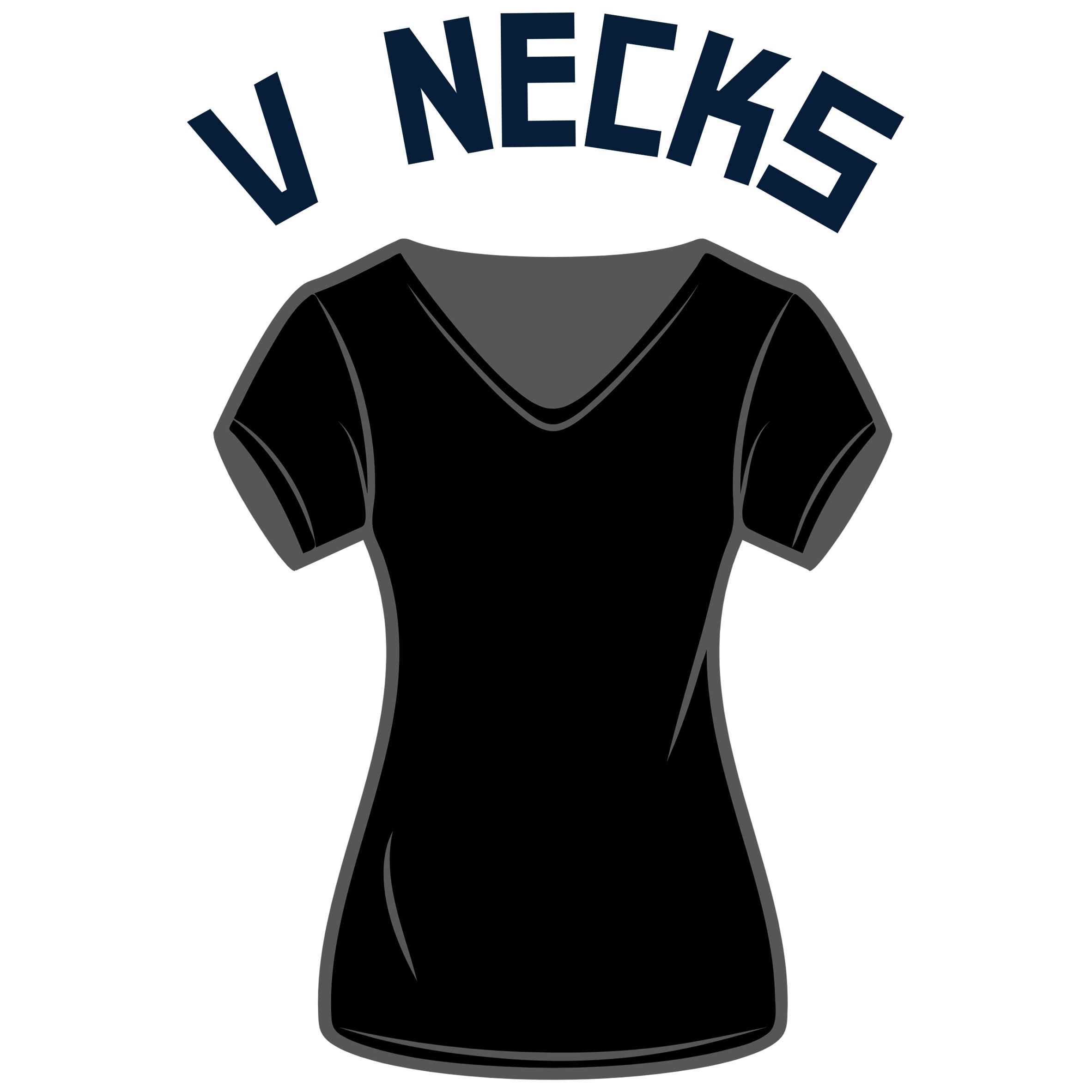 V Necks T Shirts Logo
