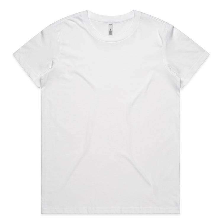 On Sale AS Colour Ladies White T Shirt with Custom Print