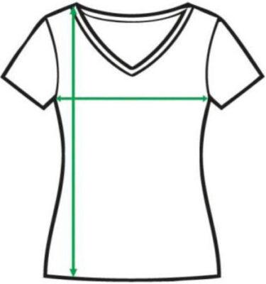 AS Colour Ladies Chloe V Neck T Shirt Size Chart 