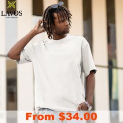 LAVOS Men Oversized T Shirt with Custom Print
