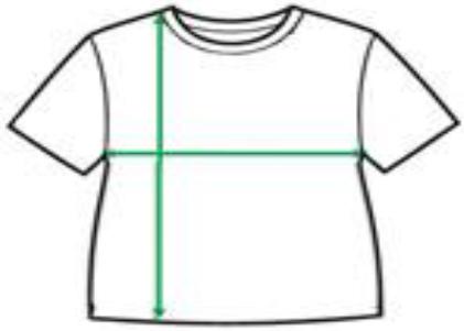 CB Clothing Ladies Crop Top Size Chart