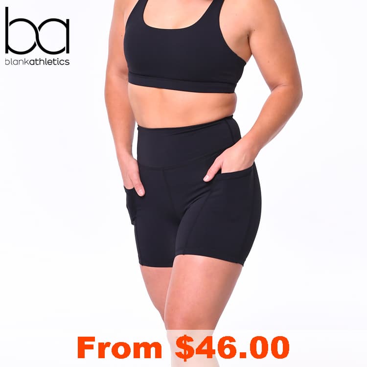 Ladies Essential Mid Shorts by Blank Athletics