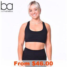 Ladies Essential Sports Bra by Blank Athletics with Custom Print