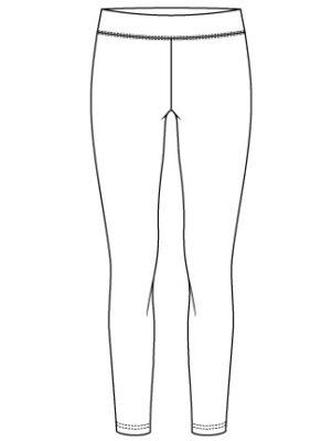 Ladies Essential Leggings by Blank Athletics Size Chart