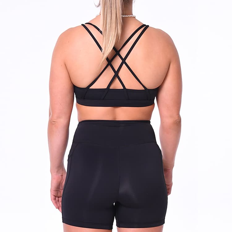 Ladies Racer Back Sports Bra by Blank Athletics with Custom Print