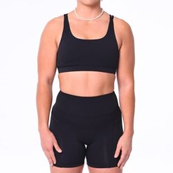 Ladies Racer Back Sports Bra by Blank Athletics with Custom Print