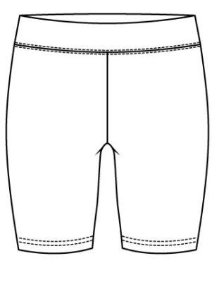 Ladies Essential Mid Shorts by Blank Athletics