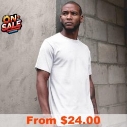 On Sale Premium Men White T Shirt with Custom Print