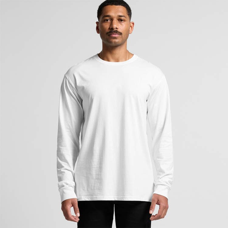 AS Colour Staple Long Sleeve Organic T Shirt Front