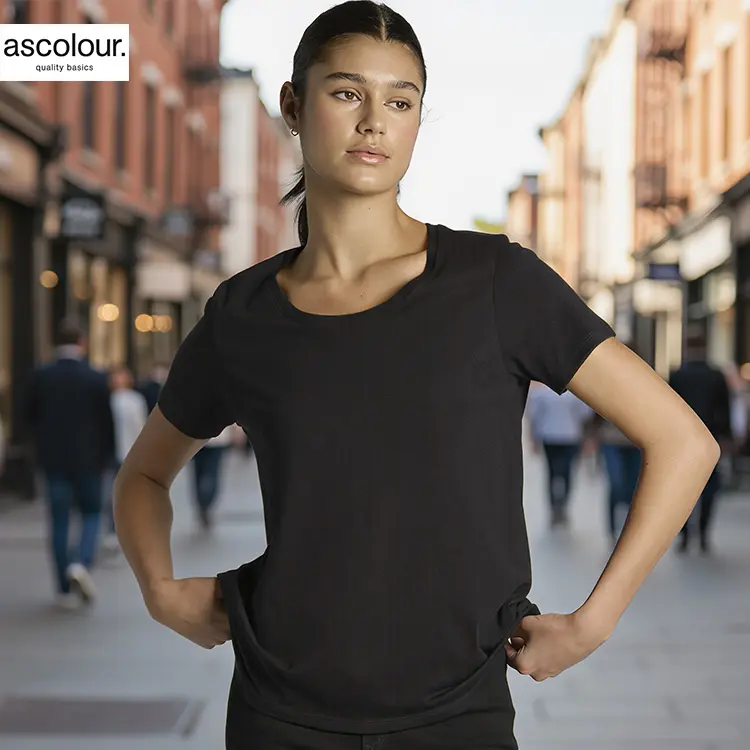 AS Colour Ladies Maple Scoop T Shirt with Custom Print – Elegant Scoop Tee