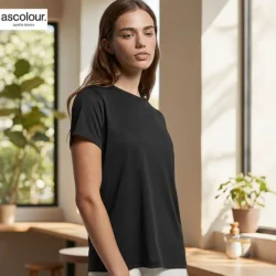 AS Colour Maple Active T Shirt with custom print, Black, main lifestyle view