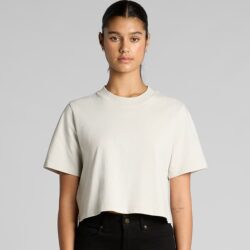 AS Colour Ladies Heavy Faded Crop T Shirt Front