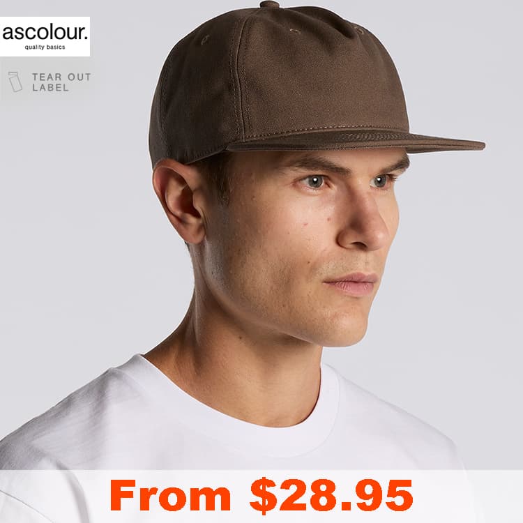 AS Colour Class Canvas Cap with Custom Print