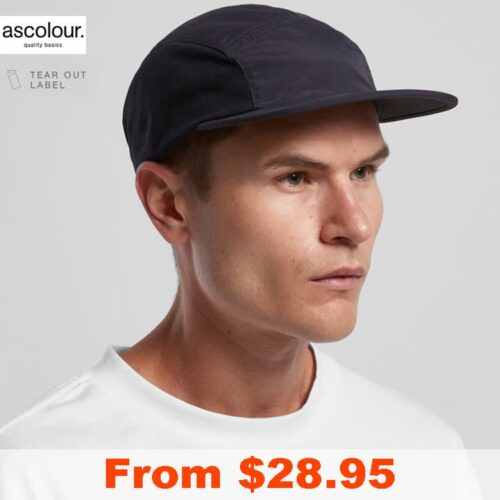 AS Colour Finn Active 5-Panel Cap with Custom Print