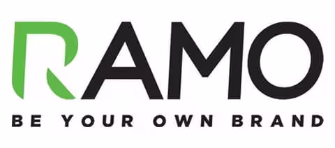RAMO logo with the tagline ‘Be Your Own Brand’ — RAMO blank apparel for custom printing by The Custom T Shirt Shop, Australia.